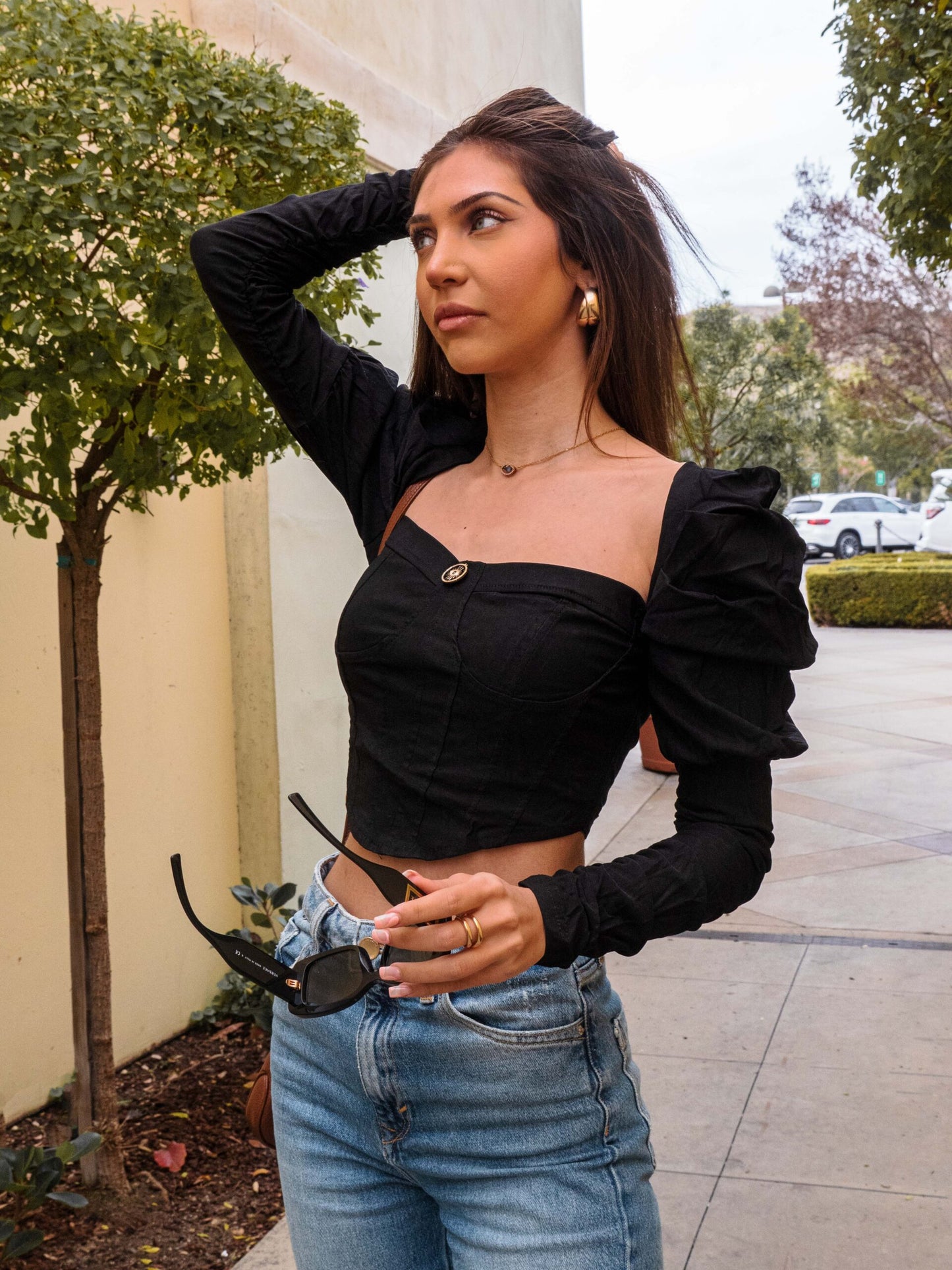 Black Cleopatra Top