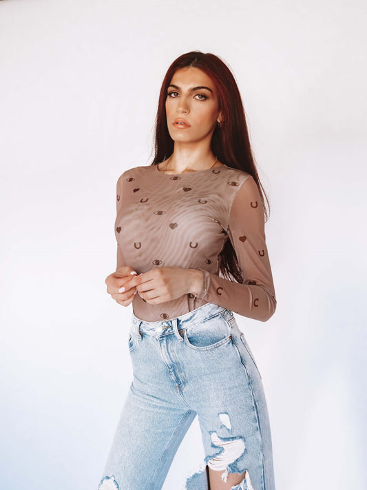 Tiramisu Mesh Bodysuit