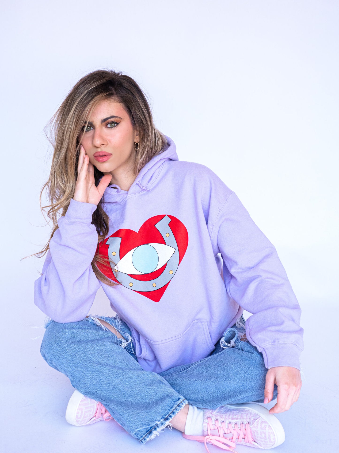 Lavender Logo Hoodie